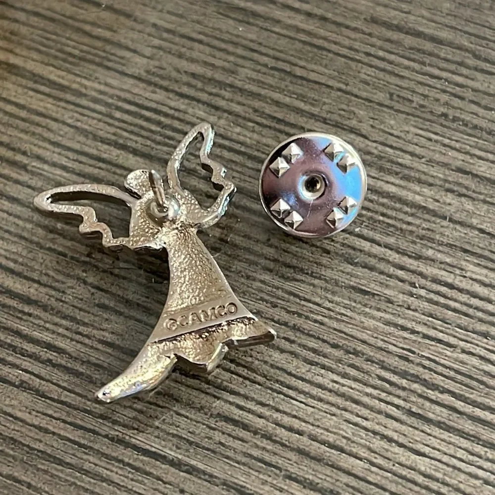 Vintage CAMCO November Birthstone Blessings Angel Pin
